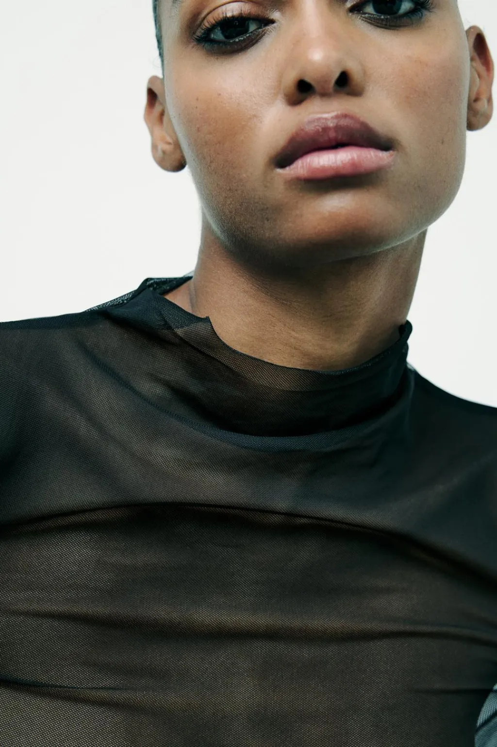 Discount TOP TUL CUELLO PERKINS Mujer Tops / Bodies