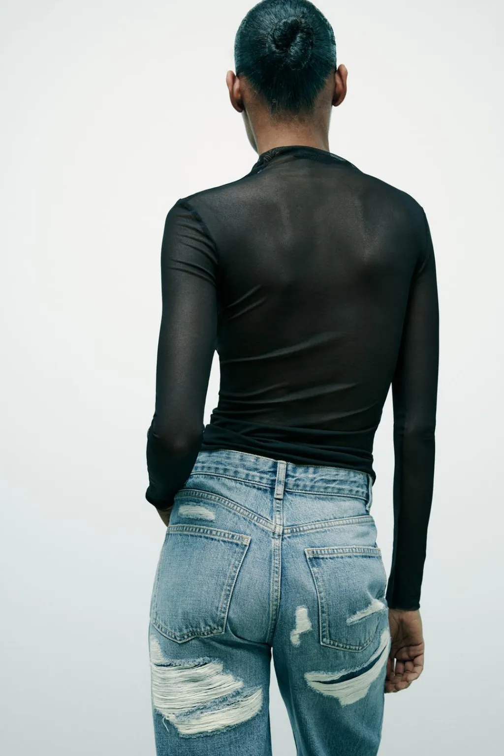 Discount TOP TUL CUELLO PERKINS Mujer Tops / Bodies