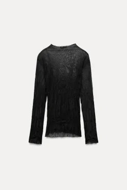 Clearance TOP TUL EFECTO ARRUGADO Mujer Tops / Bodies