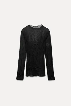 Clearance TOP TUL EFECTO ARRUGADO Mujer Tops / Bodies