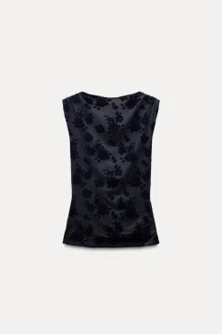 Online TOP TUL FLOCADO Mujer Tops / Bodies