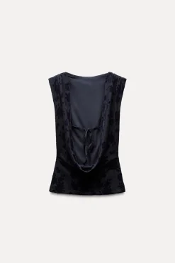 Online TOP TUL FLOCADO Mujer Tops / Bodies