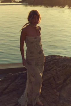 Discount TOP TUL FOULARD ABALORIOS Mujer Tops / Bodies