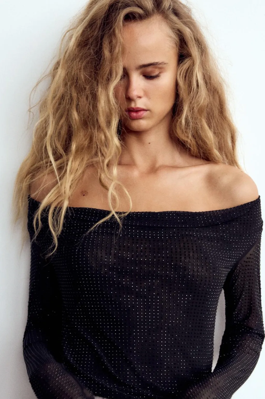 Online TOP TUL STRASS Mujer Tops / Bodies