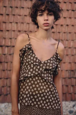 New TOP VOLANTES LUNARES Mujer Tops / Bodies