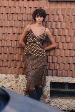 New TOP VOLANTES LUNARES Mujer Tops / Bodies