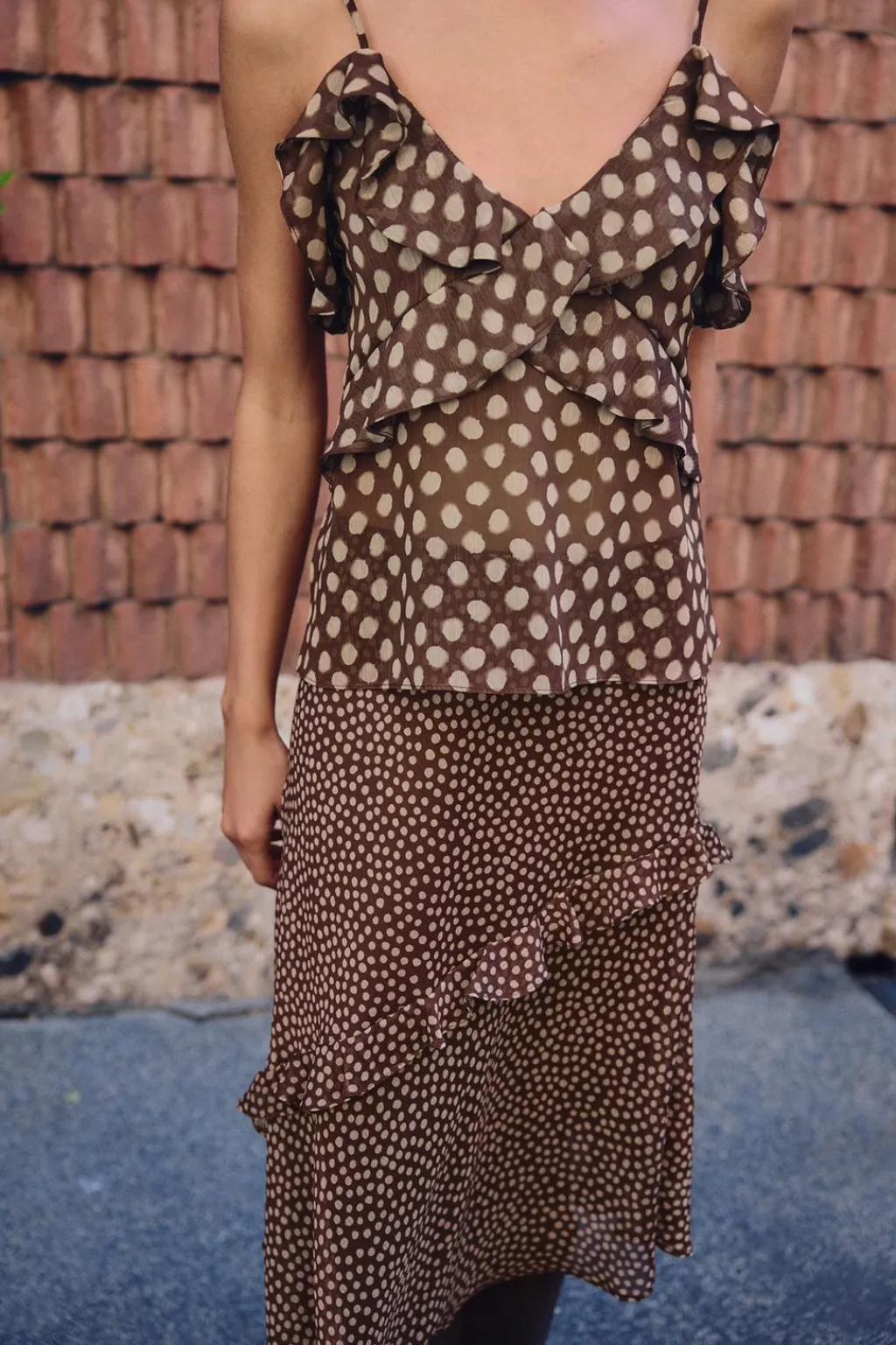 New TOP VOLANTES LUNARES Mujer Tops / Bodies