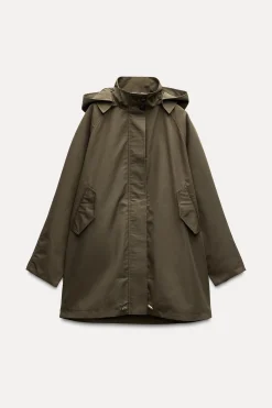 Hot TRENCH CAPUCHA WATER REPELLENT ZW COLLECTION Mujer Abrigos / Anoraks