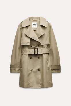 Discount TRENCH CINTURÓN WATER REPELLENT ZW COLLECTION Mujer Abrigos / Anoraks