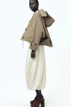 Best TRENCH CORTO CAPUCHA ZW COLLECTION Mujer Abrigos / Anoraks|Chaquetas / Cazadoras
