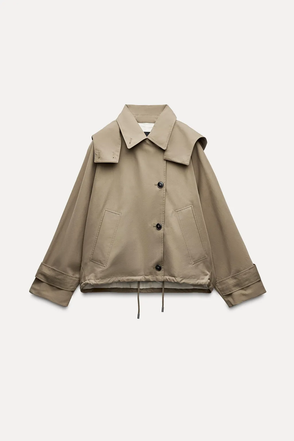 Best TRENCH CORTO CAPUCHA ZW COLLECTION Mujer Abrigos / Anoraks|Chaquetas / Cazadoras