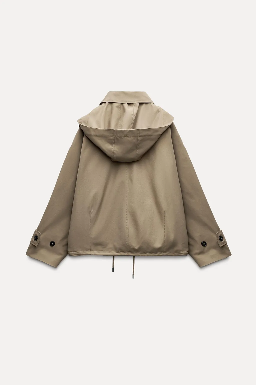 Best TRENCH CORTO CAPUCHA ZW COLLECTION Mujer Abrigos / Anoraks|Chaquetas / Cazadoras