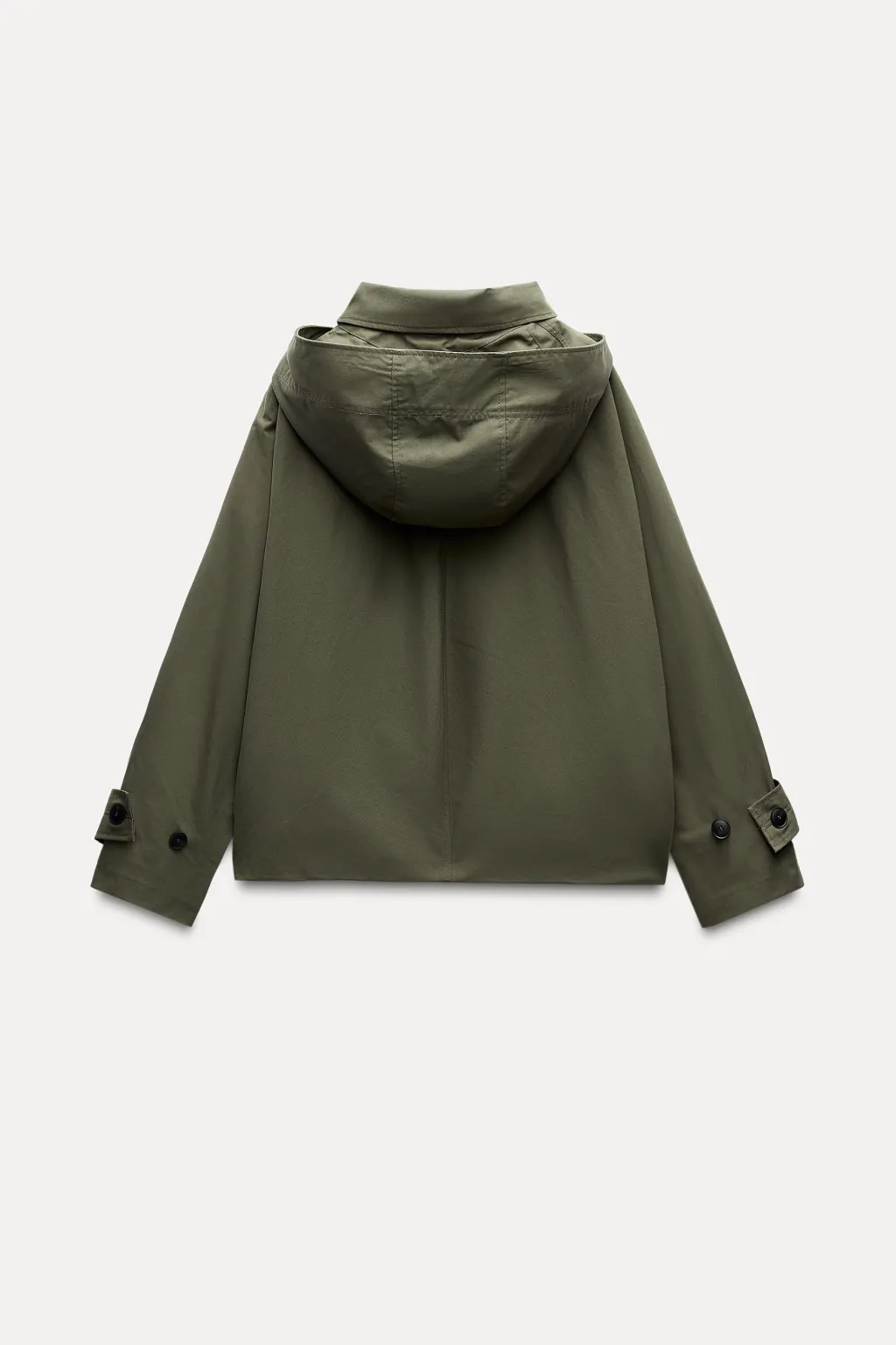 New TRENCH CORTO CAPUCHA ZW COLLECTION Mujer Abrigos / Anoraks|Chaquetas / Cazadoras