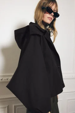 Clearance TRENCH CORTO CAPUCHA ZW COLLECTION Mujer Abrigos / Anoraks|Chaquetas / Cazadoras