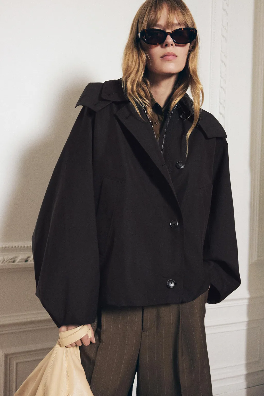 Clearance TRENCH CORTO CAPUCHA ZW COLLECTION Mujer Abrigos / Anoraks|Chaquetas / Cazadoras