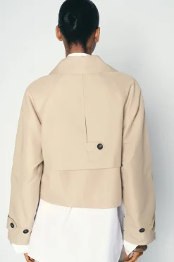 Hot TRENCH CORTO CRUZADO Mujer Abrigos / Anoraks