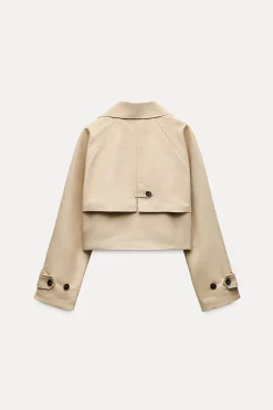 Hot TRENCH CORTO CRUZADO Mujer Abrigos / Anoraks