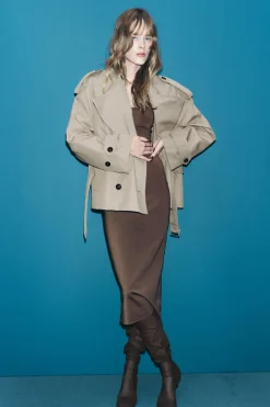Fashion TRENCH CORTO ZW COLLECTION Mujer Abrigos / Anoraks