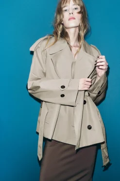 Fashion TRENCH CORTO ZW COLLECTION Mujer Abrigos / Anoraks