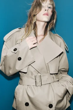 Fashion TRENCH CORTO ZW COLLECTION Mujer Abrigos / Anoraks