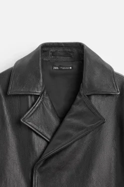 Fashion TRENCH CROPPED FIT PIEL Hombre Piel