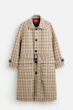 Clearance TRENCH CUADROS X HARRY LAMBERT Hombre Cazadoras|Abrigos / Gabardinas