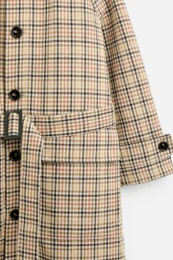 Clearance TRENCH CUADROS X HARRY LAMBERT Hombre Cazadoras|Abrigos / Gabardinas