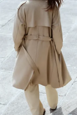 Online TRENCH EFECTO ANTE Mujer Abrigos / Anoraks