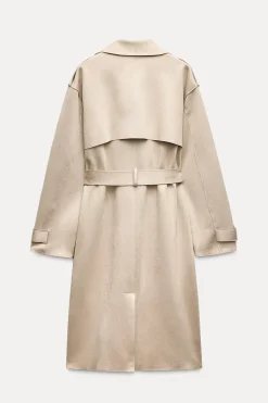 Online TRENCH EFECTO ANTE Mujer Abrigos / Anoraks