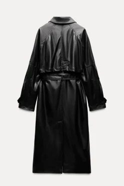 Sale TRENCH EFECTO PIEL Mujer Abrigos / Anoraks