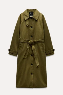 Outlet TRENCH ENCERADO CUELLO EFECTO PELO Mujer Abrigos / Anoraks