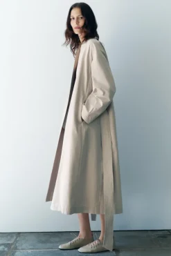 Outlet TRENCH KIMONO ZW COLLECTION Mujer Abrigos / Anoraks