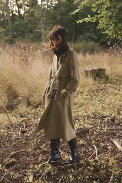 Outlet TRENCH LARGO CINTURÓN Mujer Abrigos / Anoraks