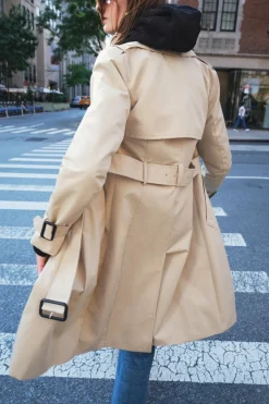 Outlet TRENCH SLIM WATER REPELLENT ZW COLLECTION Mujer Abrigos / Anoraks