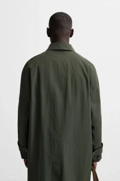 Sale TRENCH TÉCNICO RELAXED FIT Hombre Cazadoras|Abrigos / Gabardinas