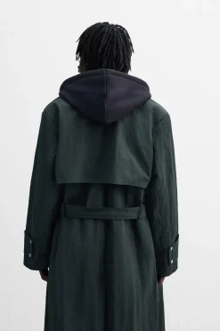 Outlet TRENCH TÉCNICO RELAXED FIT Hombre Cazadoras|Abrigos / Gabardinas