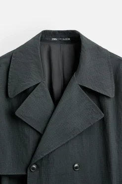 Outlet TRENCH TÉCNICO RELAXED FIT Hombre Cazadoras|Abrigos / Gabardinas