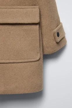 Niños ZARA 6 - 14 Años·Abrigos<TRENKA CON LANA ALAMARES