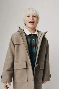 Niños ZARA 6 - 14 Años·Abrigos<TRENKA PAÑO CON LANA