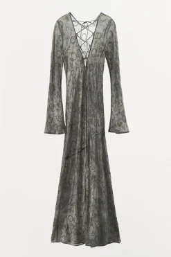 Hot VESTIDO ABALORIOS ESPALDA CRUZADA Mujer Vestidos