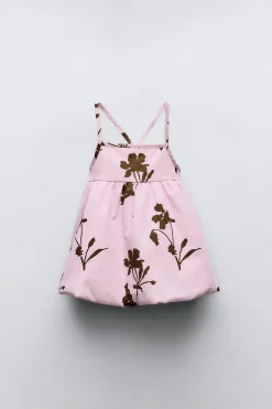 Niños ZARA 6 - 18 Meses·Vestidos / Monos<VESTIDO ACOLCHADO FLORES