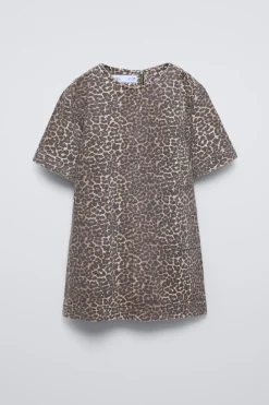 Niños ZARA 6 - 14 Años·Vestidos / Monos<VESTIDO ANIMAL PRINT