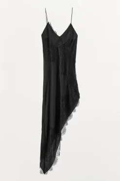 Sale VESTIDO ASIMÉTRICO ENCAJE Mujer Vestidos