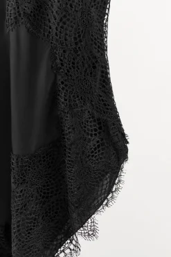 Sale VESTIDO ASIMÉTRICO ENCAJE Mujer Vestidos