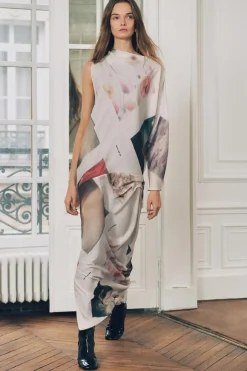 Sale VESTIDO ASIMÉTRICO ESTAMPADO ZW COLLECTION Mujer Vestidos