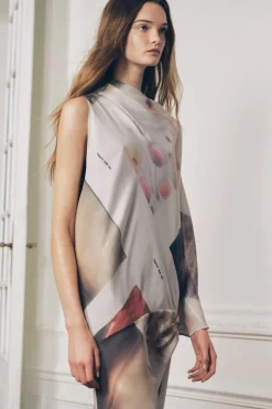 Sale VESTIDO ASIMÉTRICO ESTAMPADO ZW COLLECTION Mujer Vestidos