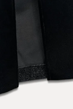 Clearance VESTIDO ASIMÉTRICO TERCIOPELO ZW COLLECTION Mujer Vestidos