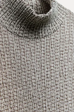 New VESTIDO ASIMÉTRICO TEXTURA Mujer Vestidos