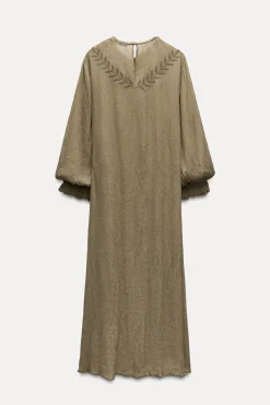 Discount VESTIDO BORDADO JACQUARD ZW COLLECTION Mujer Vestidos