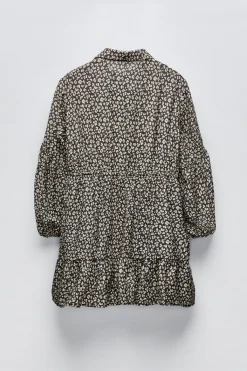 Niños ZARA 6 - 14 Años·Vestidos / Monos<VESTIDO CAMISERO ANIMAL PRINT